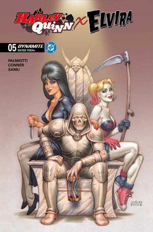 Harley Quinn X Elvira #5 Cover C Joseph Michael Linsner Variant (NM)