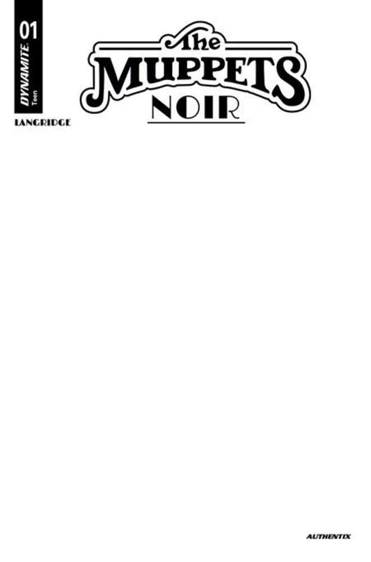 Muppets Noir #1 Cover C Blank Authentix Variant (NM)