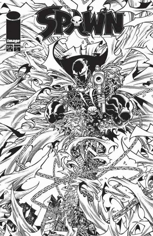 Spawn #375 Cover B Harvey Tolibao Black & White Variant (NM)