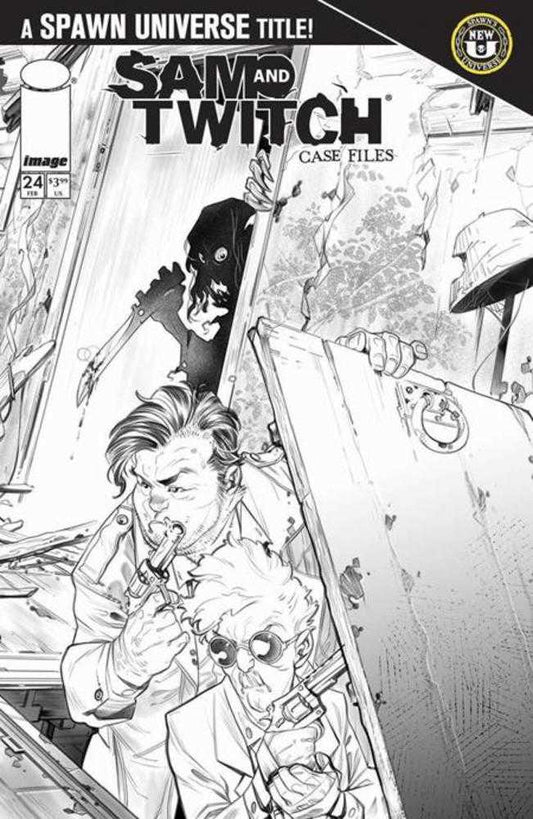 Spawn Sam And Twitch Case Files #24 Cover B Ig Guara Black & White Variant (NM)