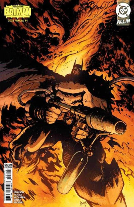 Absolute Batman 2025 Annual #1 (One Shot) 2nd Print Cover B Daniel Warren Johnson Flamethrower Card Stock Variant (NM)