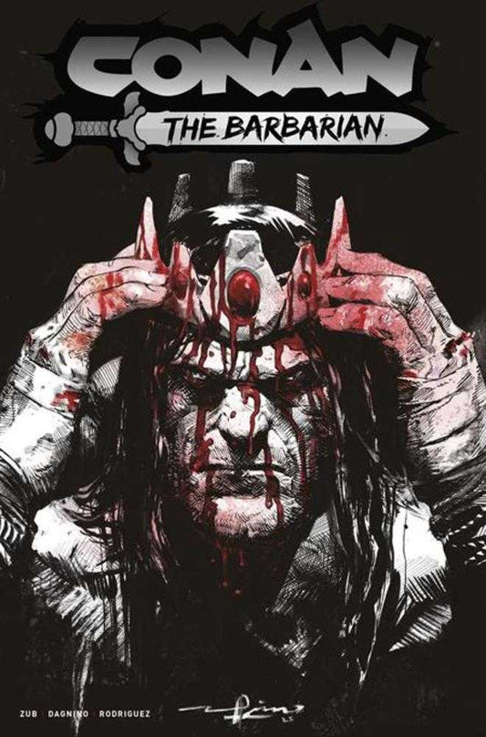 Conan The Barbarian #28 Cover F Gerardo Zaffino Bw Blood Variant (Mature) (NM)