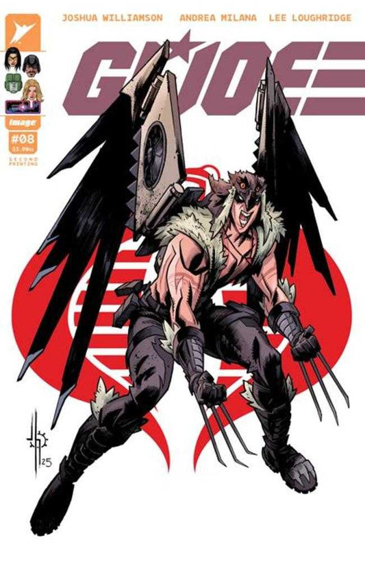 G.I. Joe #8 2nd Printing Cover B Jason Howard Raptor Variant (NM)