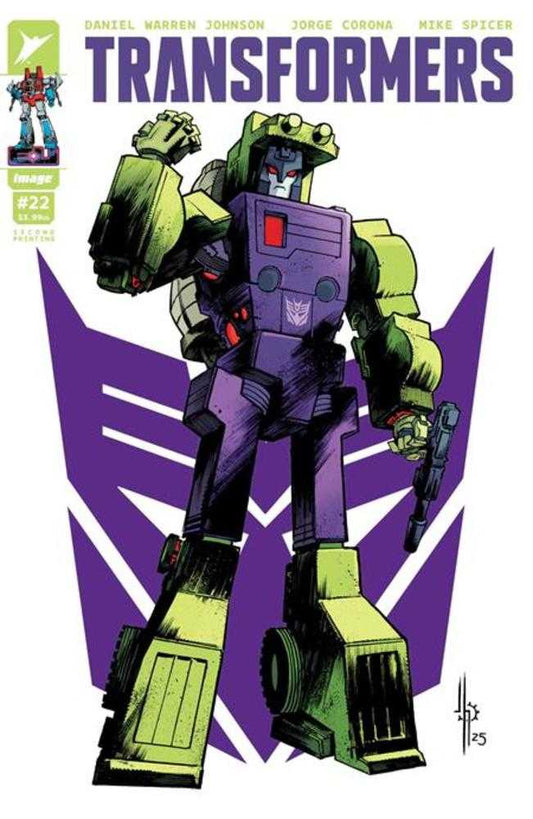 Transformers #22 2nd Printing Cover A Jason Howard Decepticon Cover (NM)