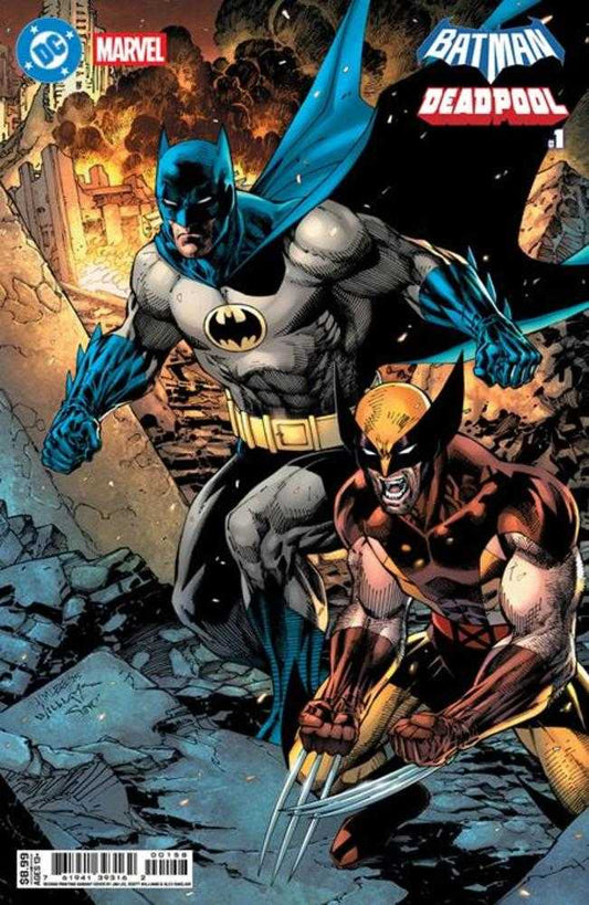 DC Marvel Batman Deadpool #1 (One Shot) 2nd Print Cover B Jim Lee & Scott Williams Card Stock Variant (NM)