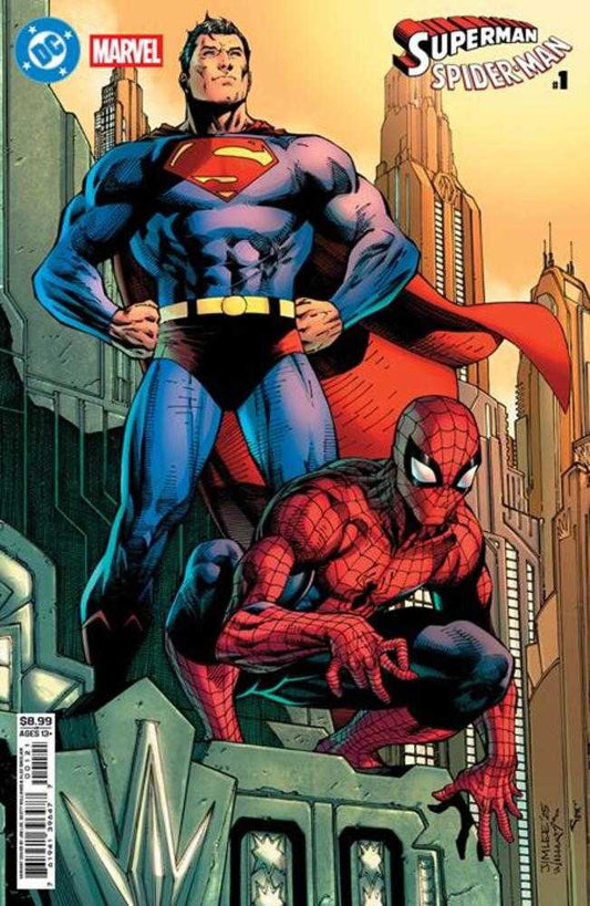 DC Marvel Superman Spider-Man #1 (One Shot) Cover B Jim Lee Card Stock Variant (NM)