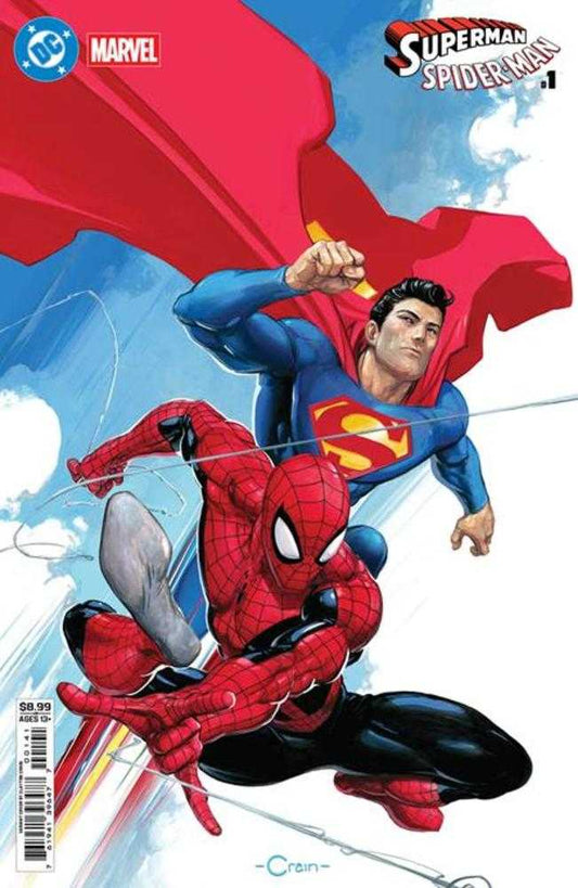 DC Marvel Superman Spider-Man #1 (One Shot) Cover D Clayton Crain Card Stock Variant (NM)