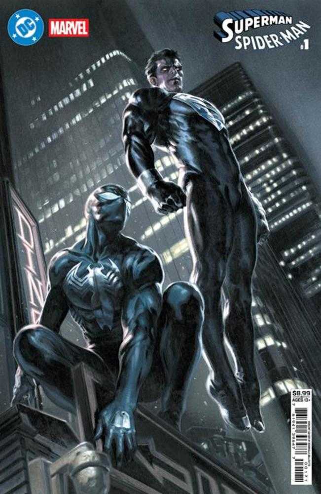 DC Marvel Superman Spider-Man #1 (One Shot) Cover G Gabriele Dell Otto Superman Black & Spider-Man Black Card Stock Variant (NM)