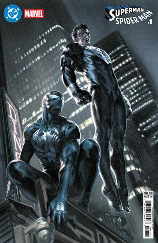 DC Marvel Superman Spider-Man #1 (One Shot) Cover G Gabriele Dell Otto Superman Black & Spider-Man Black Card Stock Variant (NM)