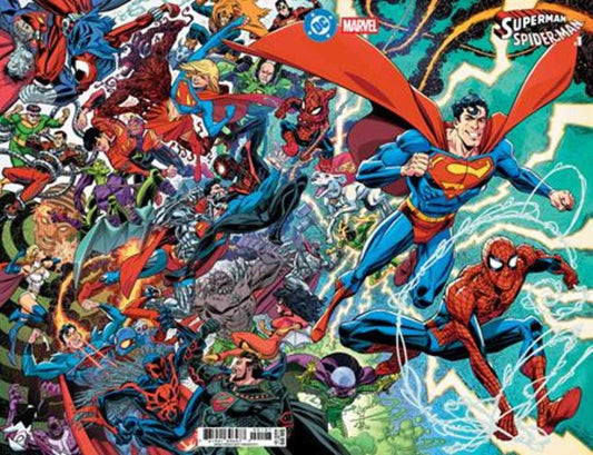 DC Marvel Superman Spider-Man #1 (One Shot) Cover O Scott Koblish Supermans & Spider Mans Card Stock Variant (NM)