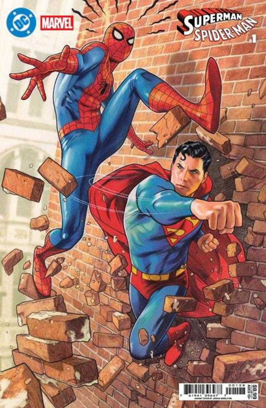 DC Marvel Superman Spider-Man #1 (One Shot) Cover P Joshua Middleton Card Stock Variant (NM)