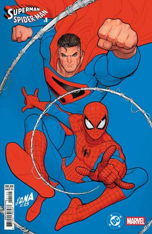 DC Marvel Superman Spider-Man #1 (One Shot) Cover Q David Nakayama Kingdom Come Superman & Spider-Man Card Stock Variant (NM)