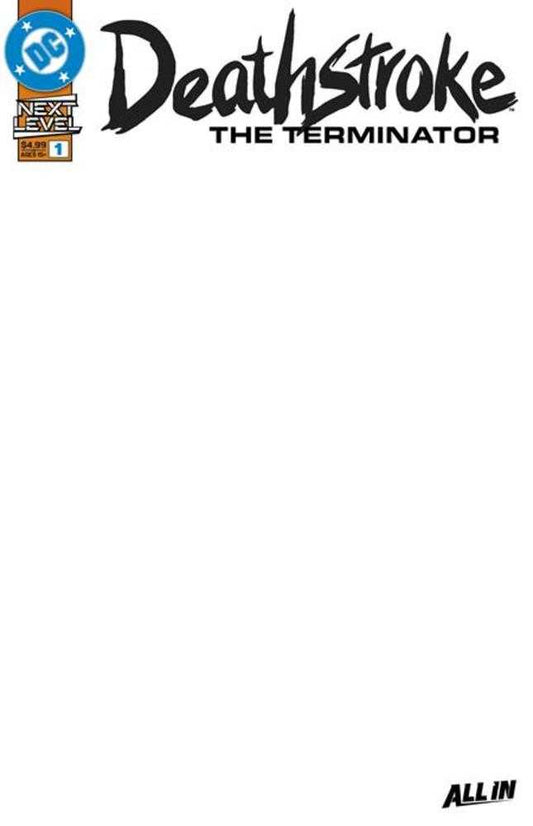 Deathstroke The Terminator #1 Cover F Blank Card Stock Variant (NM)