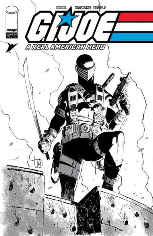 G.I. Joe A Real American Hero #326 Cover B Lee Weeks Black & White Variant (NM)