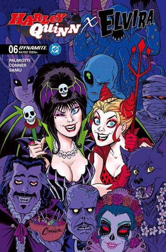 Harley Quinn X Elvira #6 Cover A Amanda Conner Party (NM)