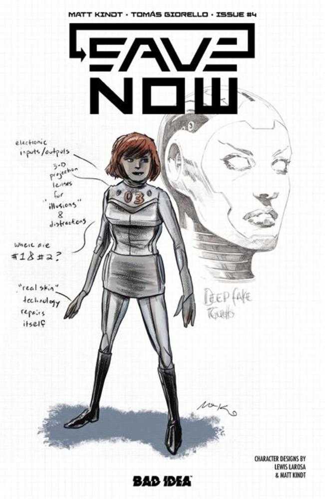 Save Now #4 (Of 4) Cover B Lewis Larosa Matt Kindt Character Design Variant (NM)