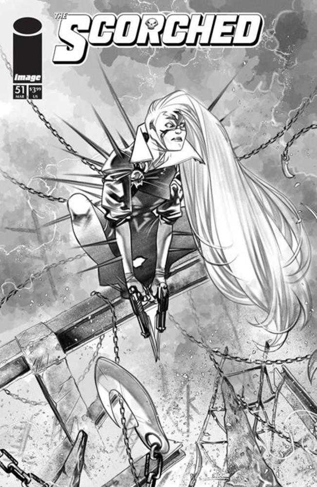 Spawn Scorched #51 Cover B Ig Guara Black & White Variant (NM)