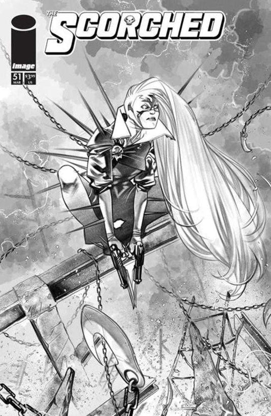 Spawn Scorched #51 Cover B Ig Guara Black & White Variant (NM)