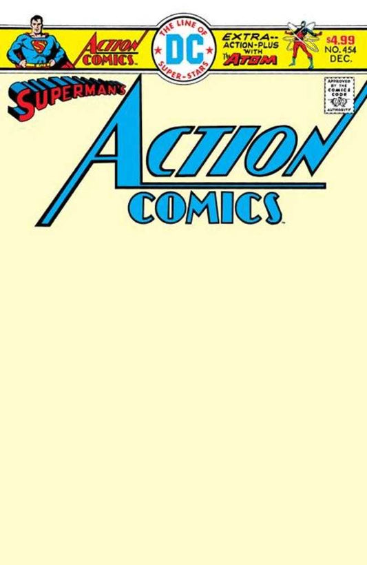 Action Comics #454 Facsimile Edition Cover B Blank Card Stock Variant (NM)