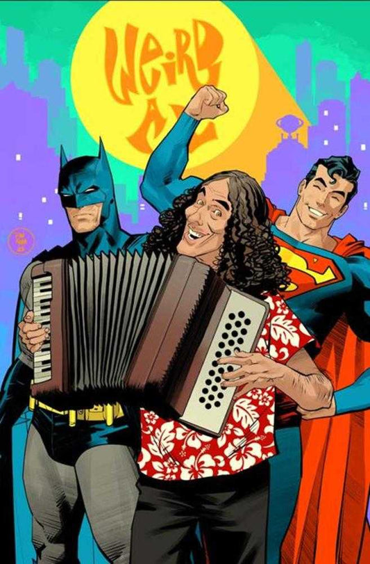 Batman Superman Worlds Finest #50 Cover G Dan Mora Weird Al Yankovic Cameo Card Stock Variant (NM)
