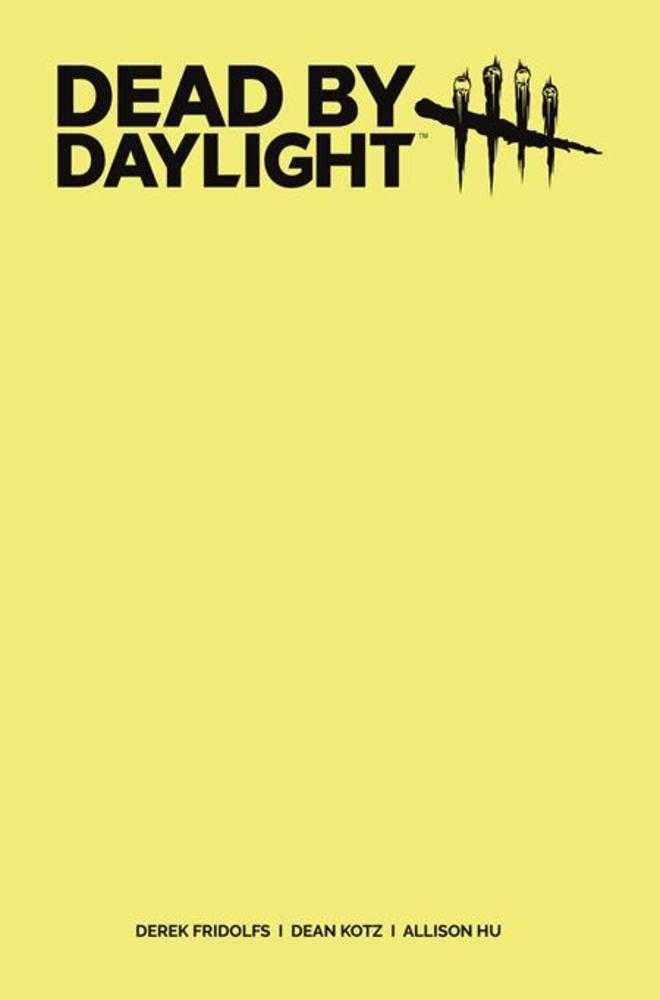 Dead By Daylight The Hillbilly #1 (Of 4) Cover G Color Blank Sketch Variant (Mature) (NM)