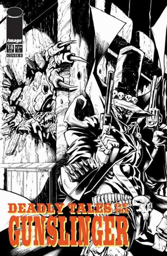 Deadly Tales Of The Gunslinger Spawn #18 Cover B Chris Campana Black & White Variant (NM)