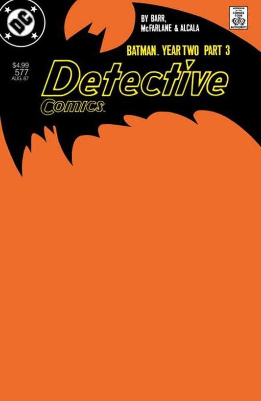 Detective Comics #577 Facsimile Edition Cover B Blank Card Stock Variant (Year Two Part 3 Of 4) (NM)