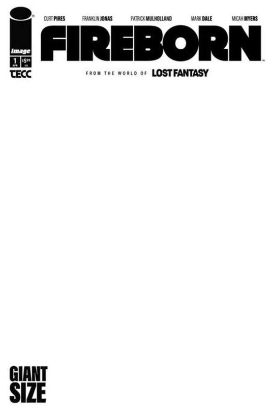 Fireborn #1 Cover E Blank Sketch Variant (NM)