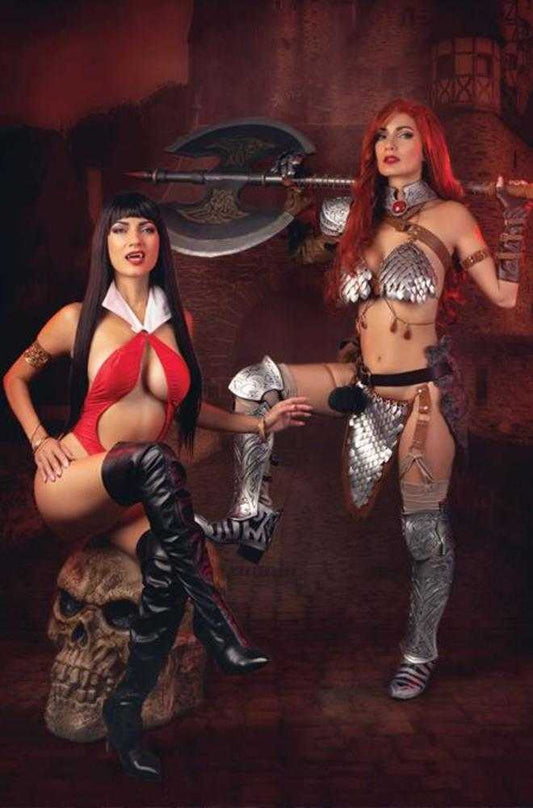 Giant Sized Savage Tales (One Shot) Cover G 1:10 Ivy Cosplay Red Sonja And Vampirella Full Art Variant (NM)