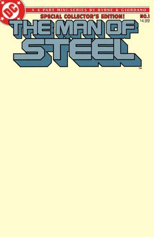 Man Of Steel #1 Facsimile Edition Cover B Blank Card Stock Variant (NM)