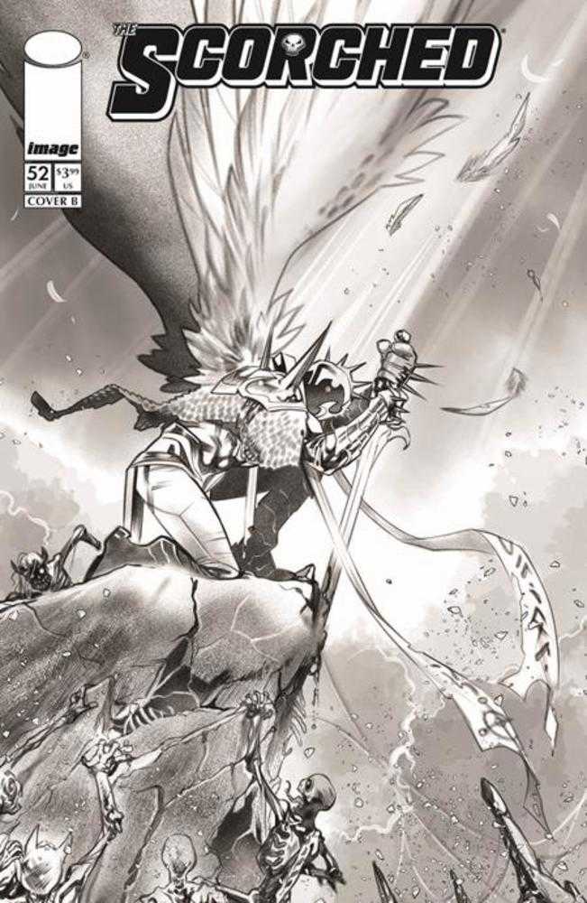 Spawn Scorched #52 Cover B Ig Guara Black & White Variant (NM)