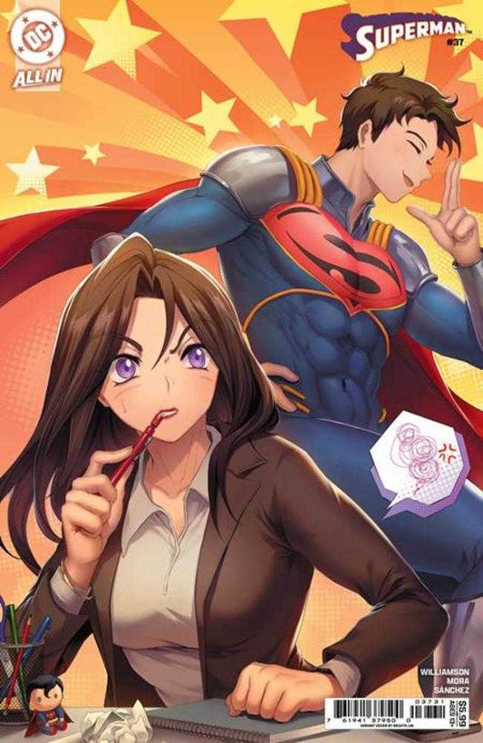 Superman #37 Cover C Rachta Lin Card Stock Variant (The Reign Of The Superboys) (NM)
