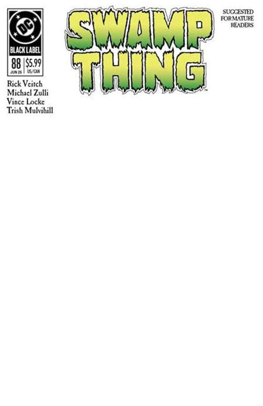Swamp Thing 1989 #1 (Of 4) Cover C Blank Card Stock Variant (Mature) (NM)
