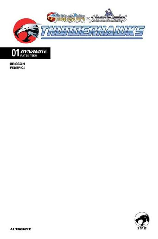 Thundercats X Silverhawks Thunderhawks #1 Cover F Blank Authentix Variant (NM)