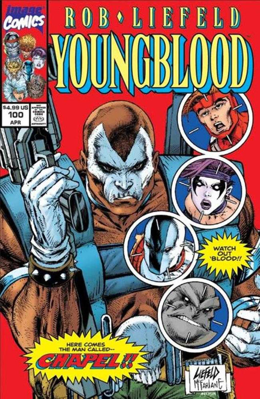 Youngblood #100 Cover G Rob Liefeld & Todd McFarlane Retro Variant (NM)