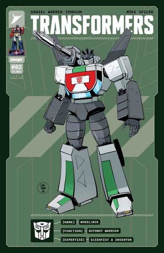 Transformers #2 10th Print Cover J Dan Mora & Andres Juarez Variant (NM)