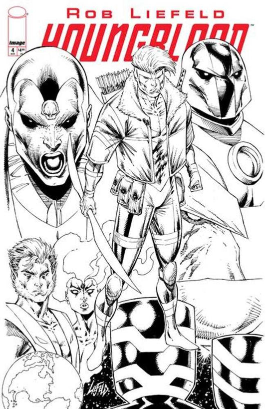 Youngblood #4 (2025) Cover E Black & White Variant (NM)
