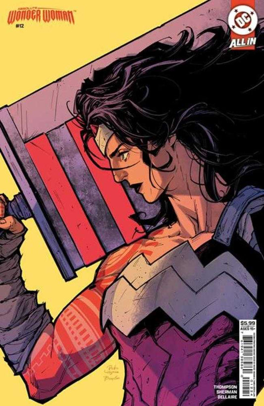 Absolute Wonder Woman #12 2nd Print Cover B Rickie Yagawa Card Stock Variant (NM)