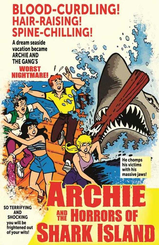 Archies TV Laugh Out #79 Facsimile Edition Cover B Stan Goldberg Jaws Parody Movie Poster Variant (NM)