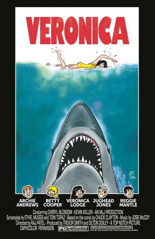 Archies TV Laugh Out #79 Facsimile Edition Cover C Dan Parent Rosario Tito Pena Veronica Movie Poster Foil Variant Limited To 1000 Copies (NM)