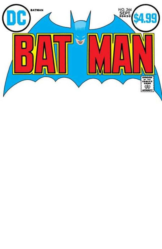 Batman #244 Facsimile Edition Cover B Blank Card Stock Variant (NM)