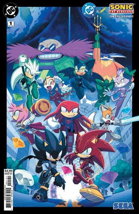 DC X Sonic The Hedgehog The Metal Legion #1 (Of 5) Cover D Min Ho Kim Card Stock Variant (NM)