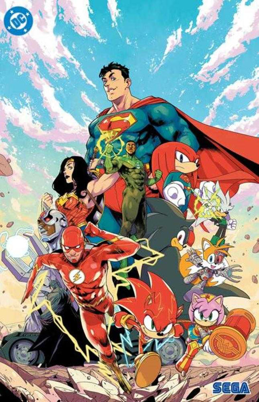 DC X Sonic The Hedgehog The Metal Legion #1 (Of 5) Cover E Pablo M Collar Foil Variant (NM)