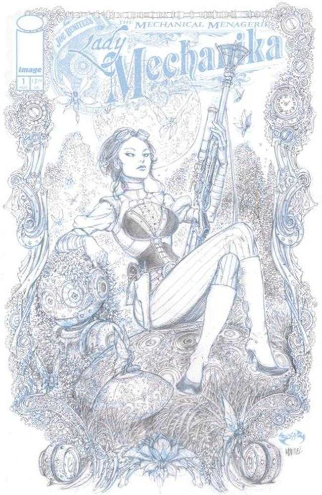 Lady Mechanika The Mechanical Menagerie #1 (Of 4) Cover C 1:10 Joe Benitez & Martin Montiel B &W Variant (NM)