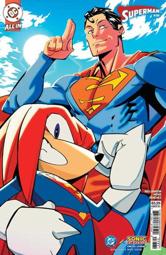 Superman #38 Cover F Daniele Di Nicuolo DC X Sonic Card Stock Variant (The Reign Of The Superboys) (NM)