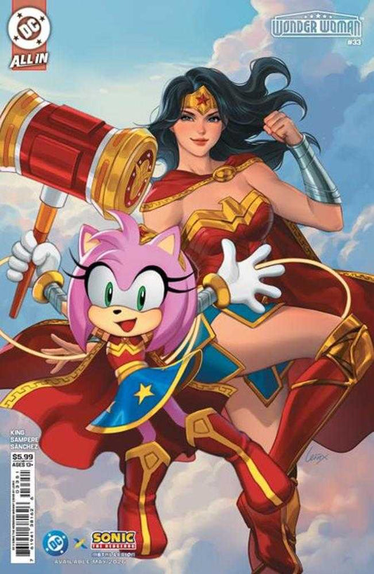 Wonder Woman #33 Cover E Lesley Leirix Li DC X Sonic Card Stock Variant (NM)