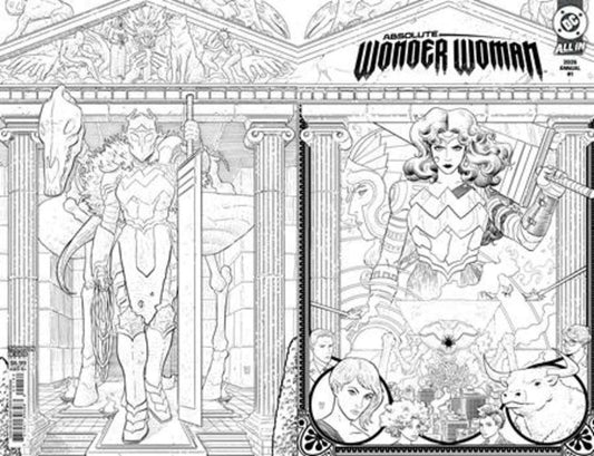 Absolute Wonder Woman Annual 2026 #1 (One Shot) 2nd Print Cover B Hayden Sherman Black & White Wraparound Card Stock Variant (NM)