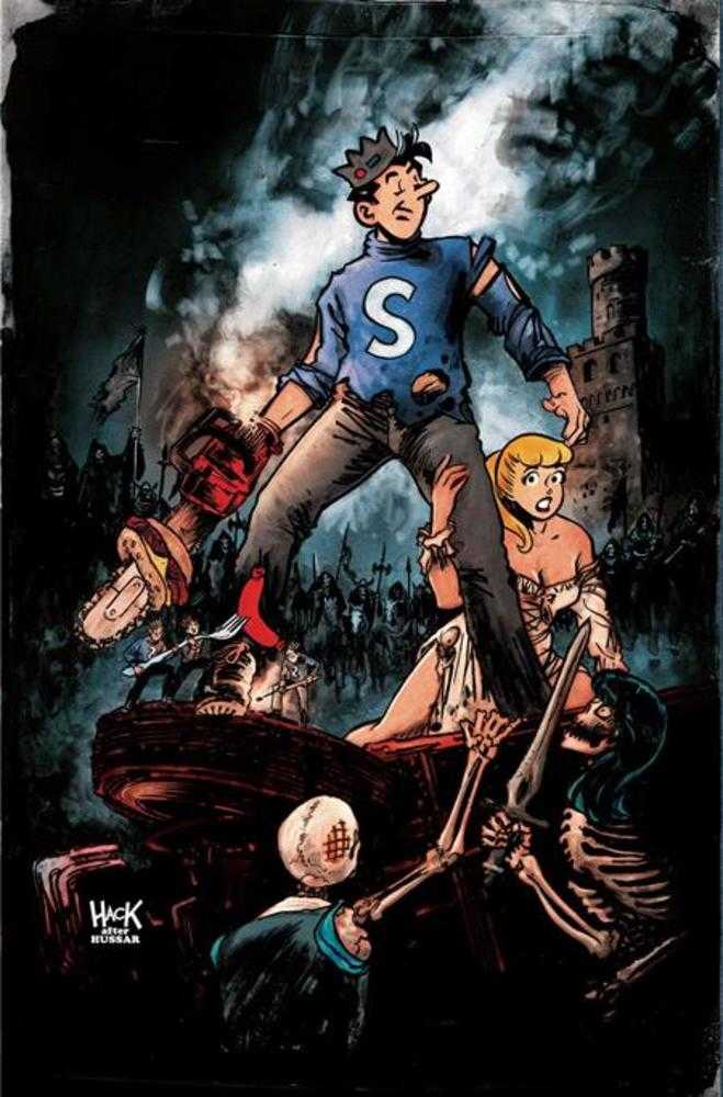 Archie X Army Of Darkness #3 Cover P Inc 1:7 Robert Hack Jughead Variant Full Art Variant (NM)