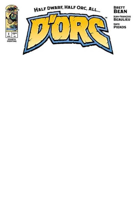 Dorc #1 4th Printing Cover B Blank Sketch Variant (NM)
