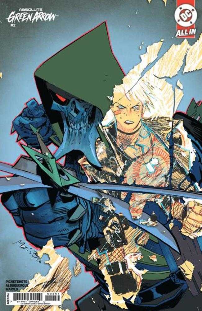 Absolute Green Arrow #2 (Of 6) Cover E 1:25 Matias Bergara Card Stock Variant